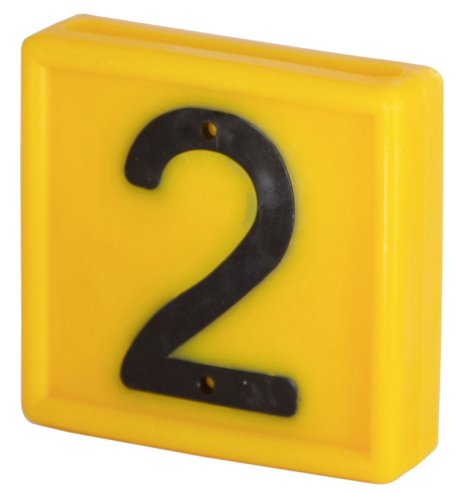 Nummernblock Standard gelb Nr. 5 (10 St.)