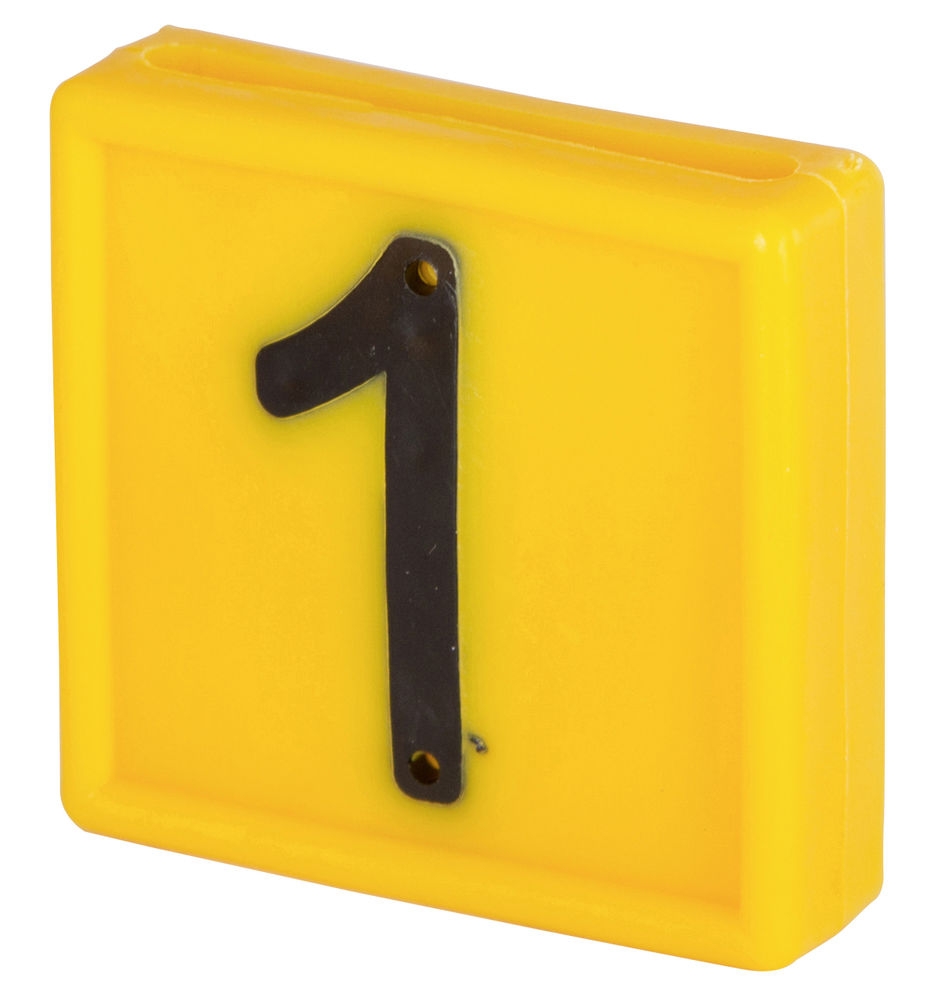 Nummernblock Standard gelb 10 Stk.
