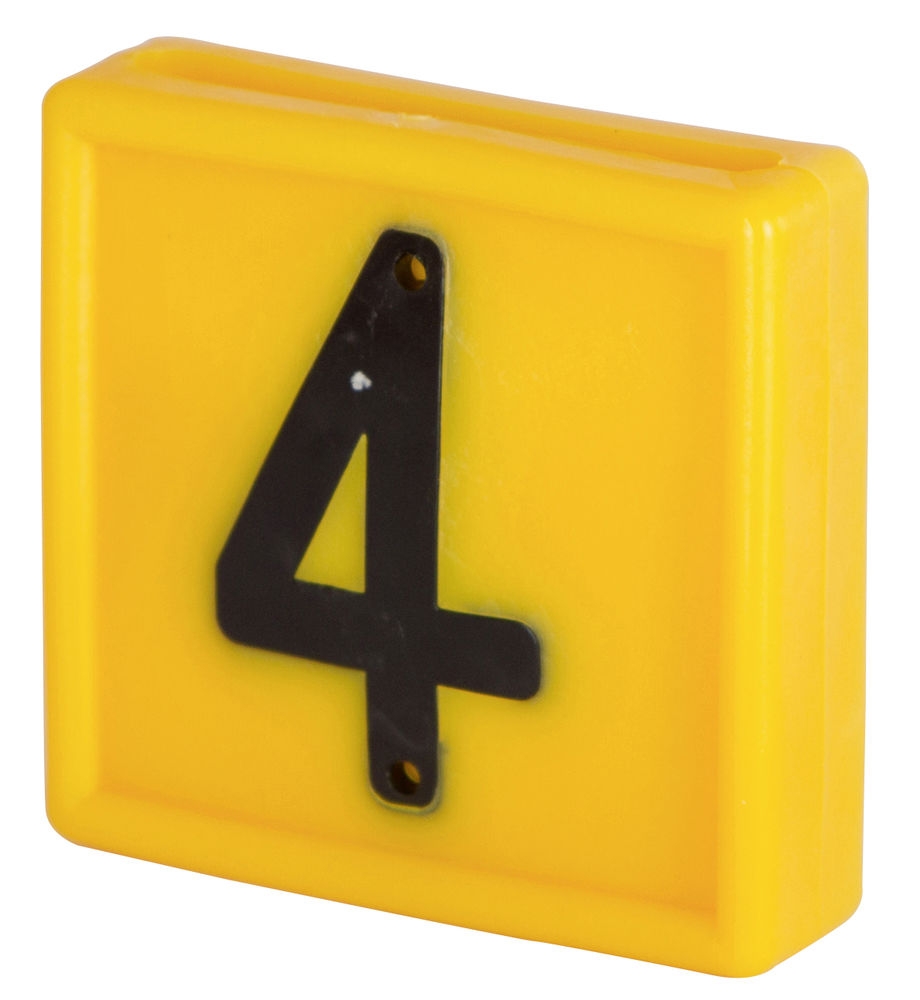 Nummernblock Standard gelb Nr. 4 (10 St.)